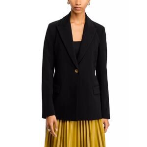 NWT Rosetta Getty Peak Lapel Blazer Black Size 12